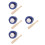4Sets Mini Honkbal Accessoires PU Leer Hout Voor Rollenspel 8