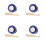 4Sets Mini Honkbal Accessoires PU Leer Hout Voor Rollenspel 10