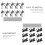 10St Zwarte Microfoon Accessoires, Ijzeren Lavalier Mic Clips Set 8