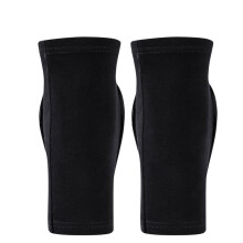 1Paar Zwarte Elastische Kniebeschermers Voor Sport En Skiën, Unisex