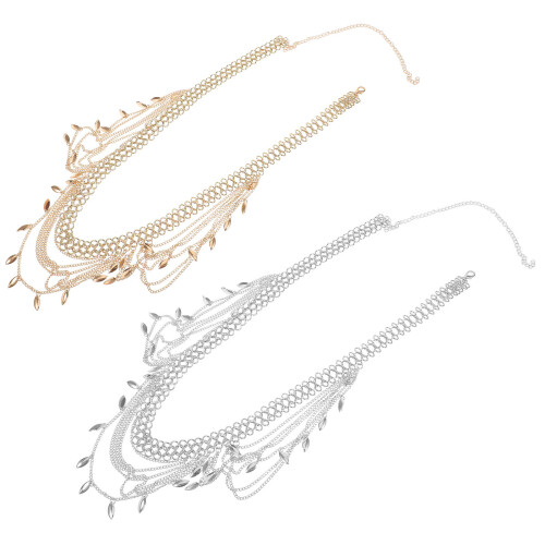 8St Verstelbare Multi-Layer Buikketting Boho Stijl Jurk En Jeans