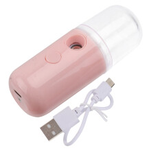 3Sets Nano Gezichtssproeier USB Roze Hydraterende Mist Facial Steamer