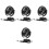 4St Multi Kleur USB Auto Ventilator ABS Koelventilator Voor Dashboard 5