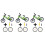 3Sets Desktop Finger Bicycles Speelgoed Groen 5