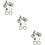 3Sets Desktop Finger Bicycles Speelgoed Groen 10
