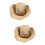 2St Stro Gevlochten Hoed Strand 7