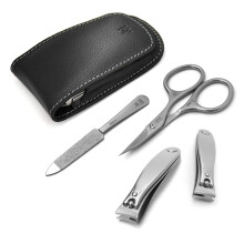 GERMANIKURE 4-delig Manicure Set in Leren Etui - Handgemaakt in Solingen, Duitsland