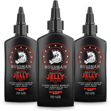Bossman Jelly Beard Oil voor Mannen - 3 Pack (12 oz Totaal, Hammer Geur) - Verzacht, Hydrateert & Verzorgt met Natuurlijke Ingrediënten