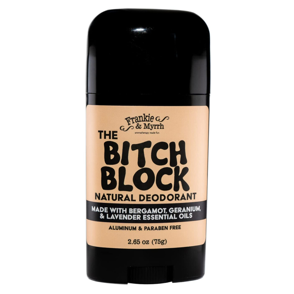 Frankie & Myrrh Lavender B!#Ch Block Deodorant | Bergamot, Geranium | Natural With Essential Oils | Aluminum-Free (2.56 Oz) | Paraben & Phthalate Fre