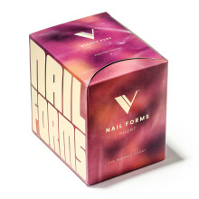 V Beauty Pure Nagelformen für Builder Gel (lang) - Selbstklebende perforierte Papierformen