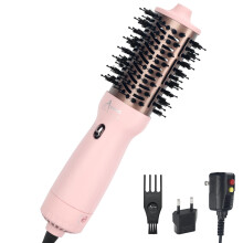 Aima Beauty Spazzola Asciugacapelli da Viaggio Dual Voltage con Barile Ovale 360Airflow