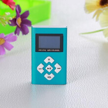 (Blue) Pluggable Mini Card Lcd Screen Mp3 Music Walkman Portable Sports Gift Player
