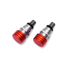 (Red)Motocross Fork Air Bleeder Valves M5x08 Fits For Showa Kayaba Forks New