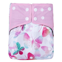 (Butterfly) Charcoal Bamboo Inserts In Baby Cloth Diaper Reusable Washable Pocket Nappies