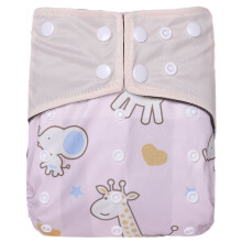 (Giraffe) Charcoal Bamboo Inserts In Baby Cloth Diaper Reusable Washable Pocket Nappies