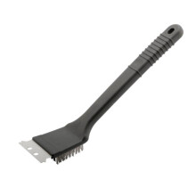 (Black)Cepillo de limpieza de alambre para barbacoa de alta resistencia raspador parrilla horno herramienta limpiador