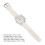 Reloj de cuarzo multifuncional blanco, 46mAh, 47mm 2