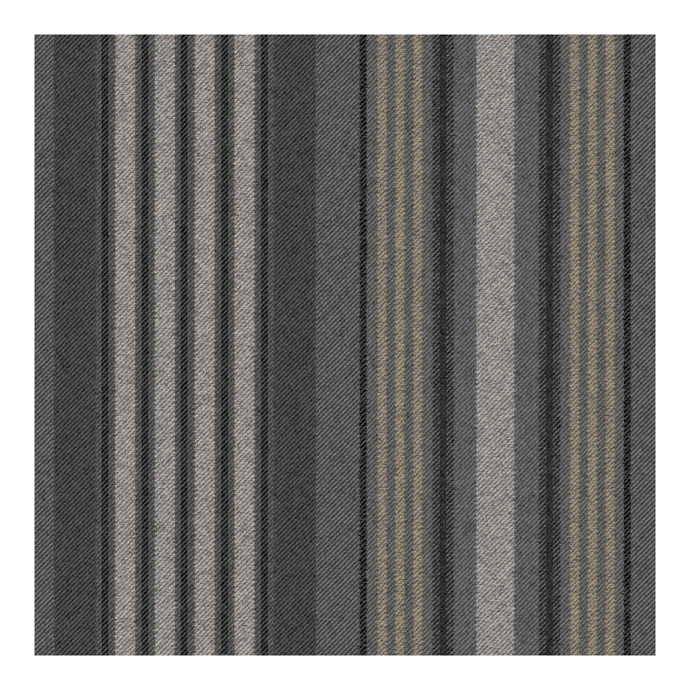 Superfresco Easy Loom Stripe Charcoal Wallpaper