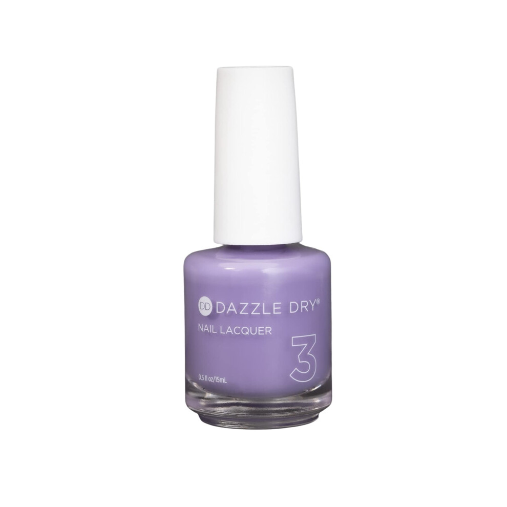 Dazzle Dry Nail Lacquer (Step 3) - Week In Provence - A Cool Lavender. Full Coverage Cream. (0.5 Fl Oz)