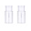 LASSUM 2 Pezzi di Bottiglia Dispenser Vuota da 100ml con Pompa e Cappuccio Flip Top 1