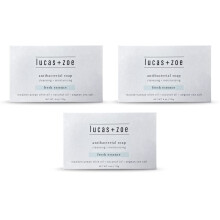 Jabón Antiséptico Lucas + Zoe Fresh Essence - Jabón Hidratante de 4 Onzas