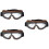 3Pièces Lunettes Ski Protection Uv400 Anti-Reflet 7
