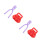 4Pièces Kit Moules Enfants Confortable Couleurs 5