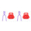 4Pièces Kit Moules Enfants Confortable Couleurs 9