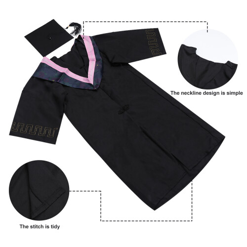 2Ensembles Ensemble Robe De Doctorat Durable Chapeau Écharpe 2
