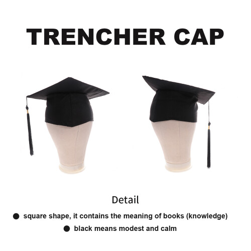 2Ensembles Ensemble Robe De Doctorat Durable Chapeau Écharpe 1