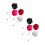 8Pièces Broches Rose En Pour Costume Élégant 4