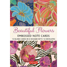Beautiful Flowers 12 Embossed Note Cards Other Book