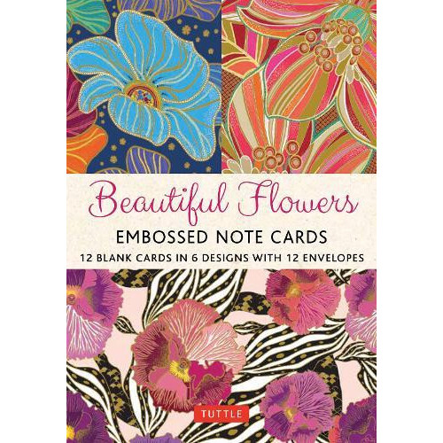 Beautiful Flowers 12 Embossed Note Cards Other Book