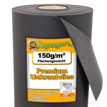110 m² Garden fleece Weed control fabric Weed liner Mulch liner Mulch fabric 150 g/m² 1 m w.