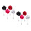 8Pièces Broches Rose En Pour Costume Élégant 8