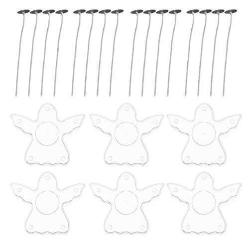 2Ensembles Moules Bougies DIY Transparent Matériel Durable