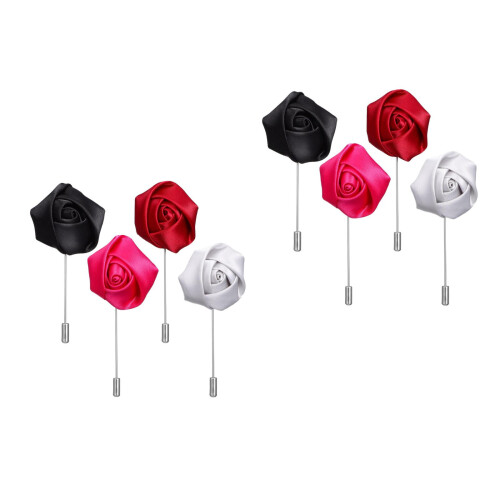 8Pièces Broches Rose En Pour Costume Élégant 1