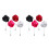 8Pièces Broches Rose En Pour Costume Élégant 5