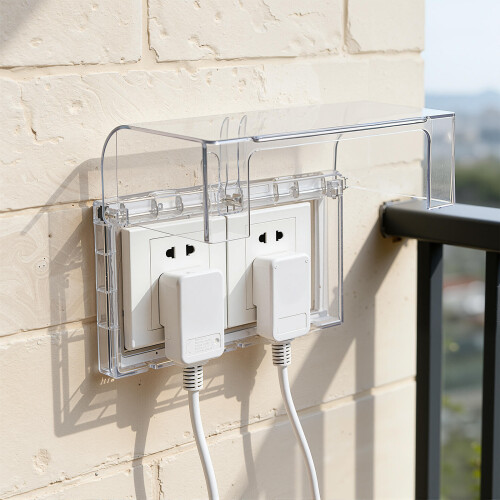 6Pièces Cache-Prise Transparent Étanche Durable 2