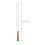 12Pièces Bâtons Rôtissage Double Barbecue Argentées 9