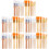 60Pièces Ensemble Pinceaux Nylon Bois Pour 8