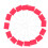 48Pièces Petits Drapeaux De PVC Rouge Pour Arrosage Paysage 1