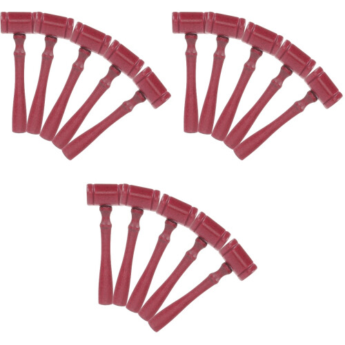 30Pièces Marteaux En Bois Pour Enfants Marron Training Coordination 2
