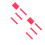 48Pièces Petits Drapeaux De PVC Rouge Pour Arrosage Paysage 7