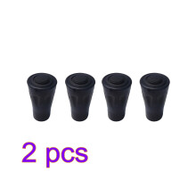 8Pièces Capuchons Caoutchouc Noir Pieds Bâtons Randonnée Antidérapants