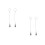 4Pièces Clips Bimini Inoxydable Argent Câble Pour Bateau 10