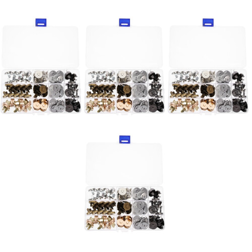 160Pièces Agrafes Multicolores Pour Sacs Vêtements 2