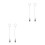 4Pièces Clips Bimini Inoxydable Argent Câble Pour Bateau 8