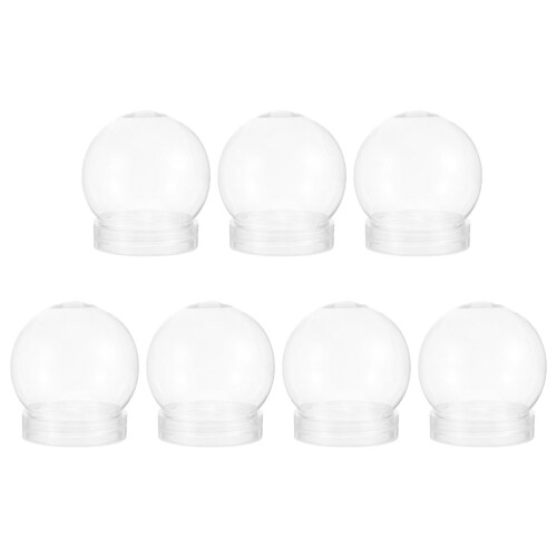 14Pièces Mini Globes De Neige Transparents En DIY Pour Déco 2