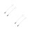 4Pièces Clips Bimini Inoxydable Argent Câble Pour Bateau 6
